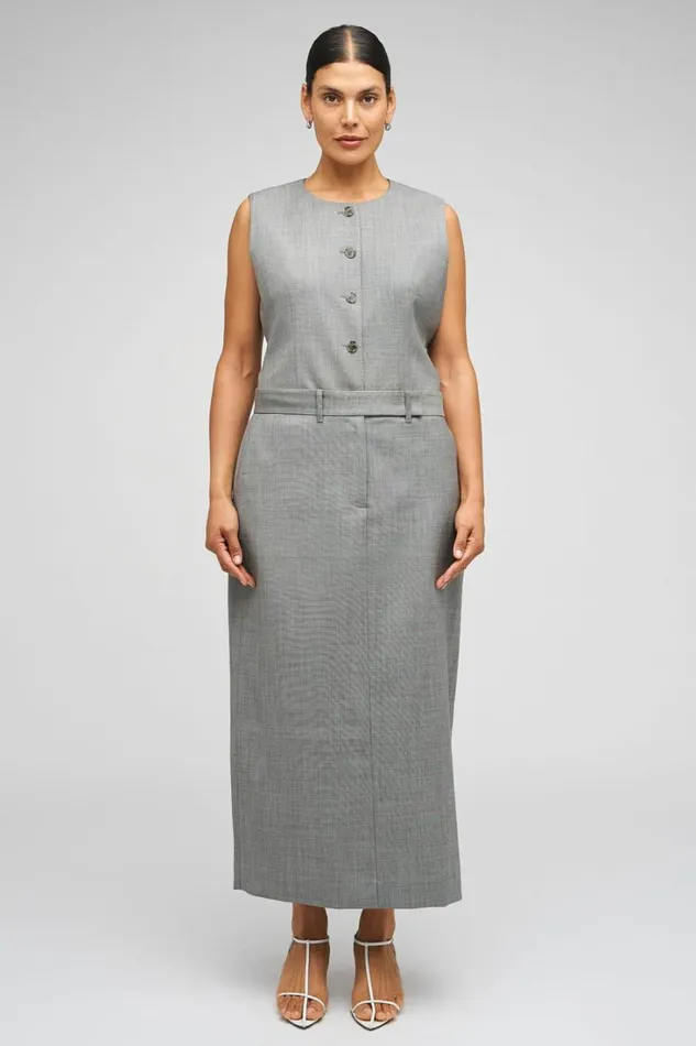 Oroton Tailored Trouser Skirt Graphite Women Suiting Oroton Tailored Trouser Skirt Graphite Women Suiting