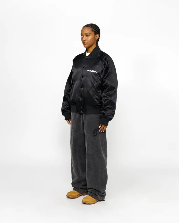Outerwear MenWomen Stussy SOUVENIR JACKET Black