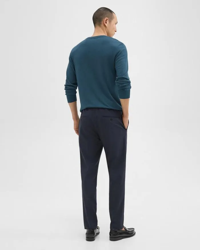 Pants Men Theory Larin Drawstring Pant In Stretch Wool Navy Pants Men Theory Larin Drawstring Pant In Stretch Wool Navy