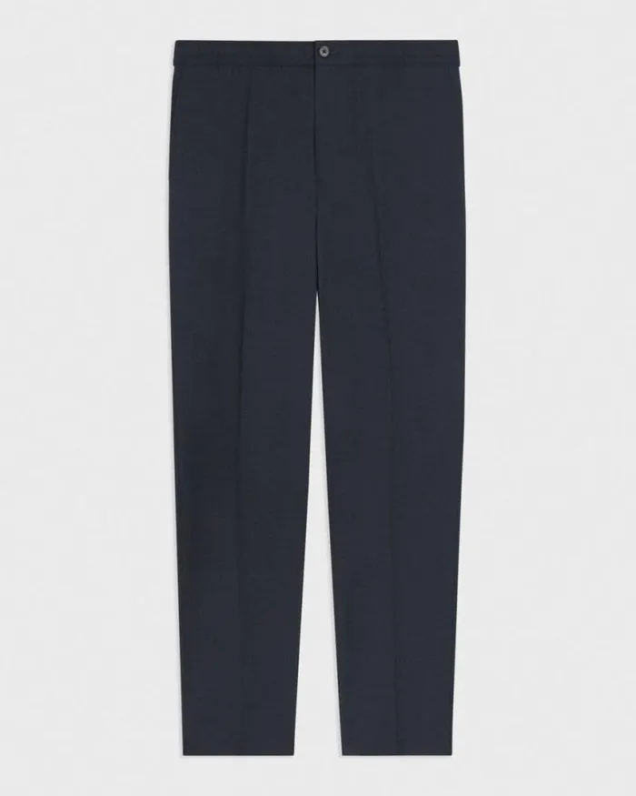 Pants Men Theory Larin Drawstring Pant In Stretch Wool Navy Pants Men Theory Larin Drawstring Pant In Stretch Wool Navy