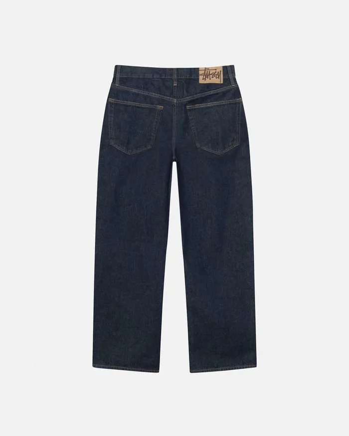 Pants MenWomen Stussy RELAXED JEAN DENIM Rinsed Indigo Pants MenWomen Stussy RELAXED JEAN DENIM Rinsed Indigo