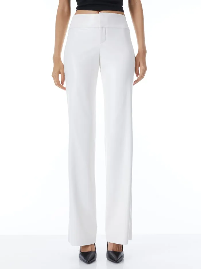Pants Women Alice Olivia Olivia Vegan Pant Off White