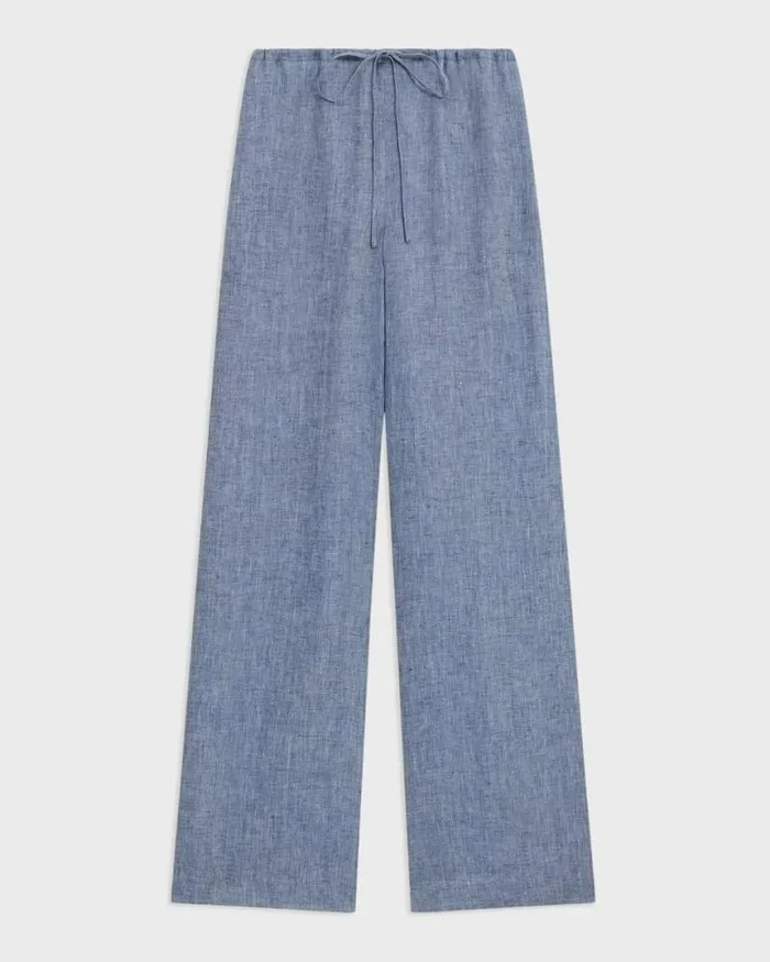 Pants Women Theory Relaxed PullOn Pant In Hemp Chambray Pants Women Theory Relaxed PullOn Pant In Hemp Chambray