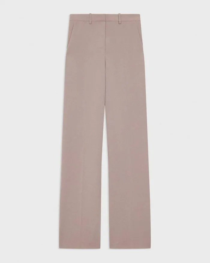 Pants Women Theory Relaxed Straight Pant In Admiral Crepe Cinder