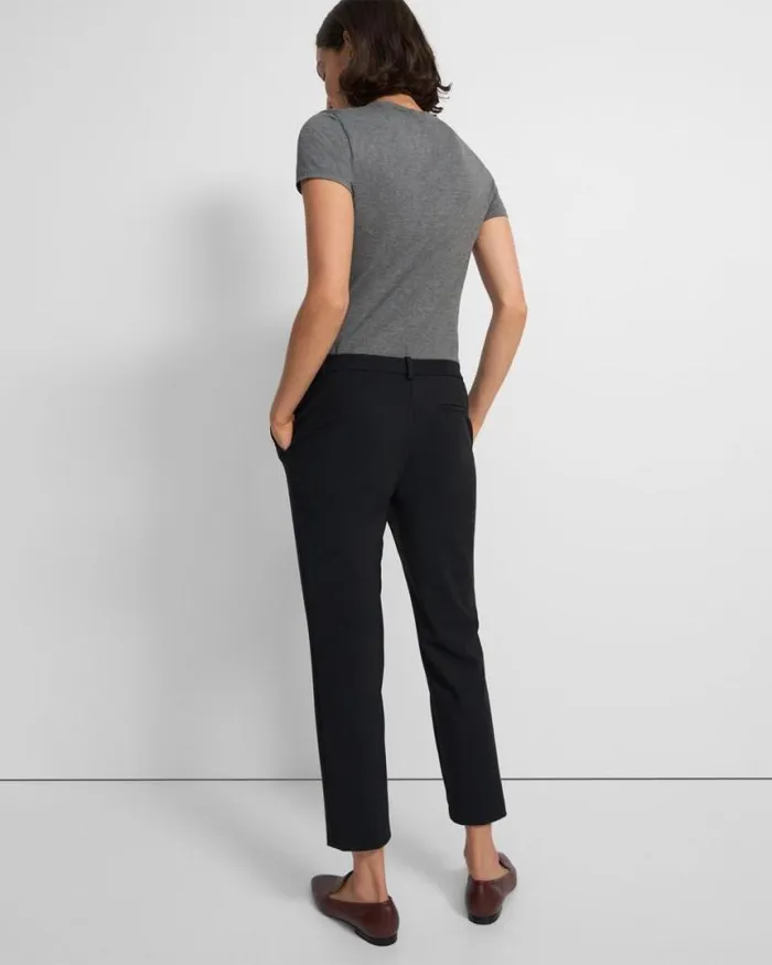 Pants Women Theory Treeca Pant In Precision Ponte Black Pants Women Theory Treeca Pant In Precision Ponte Black
