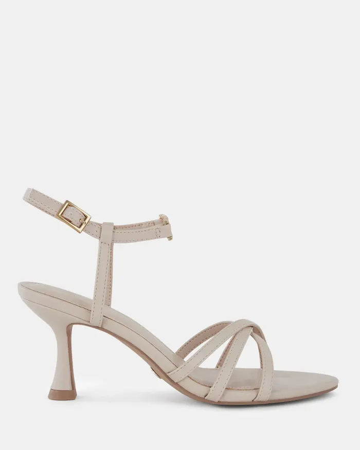 Party Women NOVO Shoes UNDOMIEL WHITE SAND Kitten Heels
