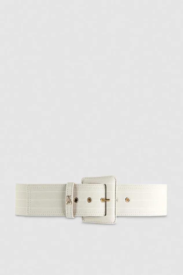 Patrizia Pepe Belts High Waist Fabric Belt Grey 8211 Women