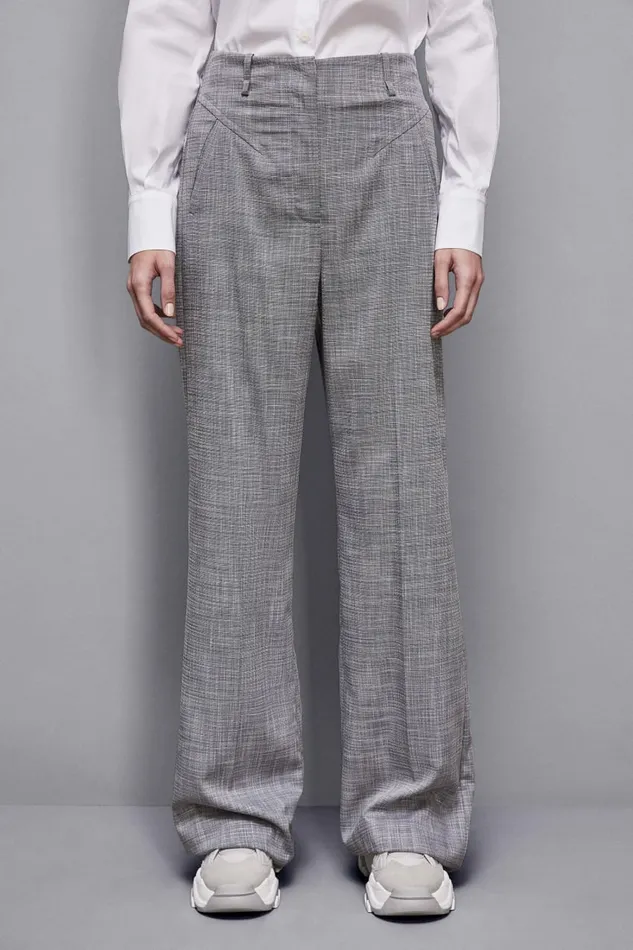 Patrizia Pepe Pants and Jeans Essential Palazzo Pants Grey 8211 Women