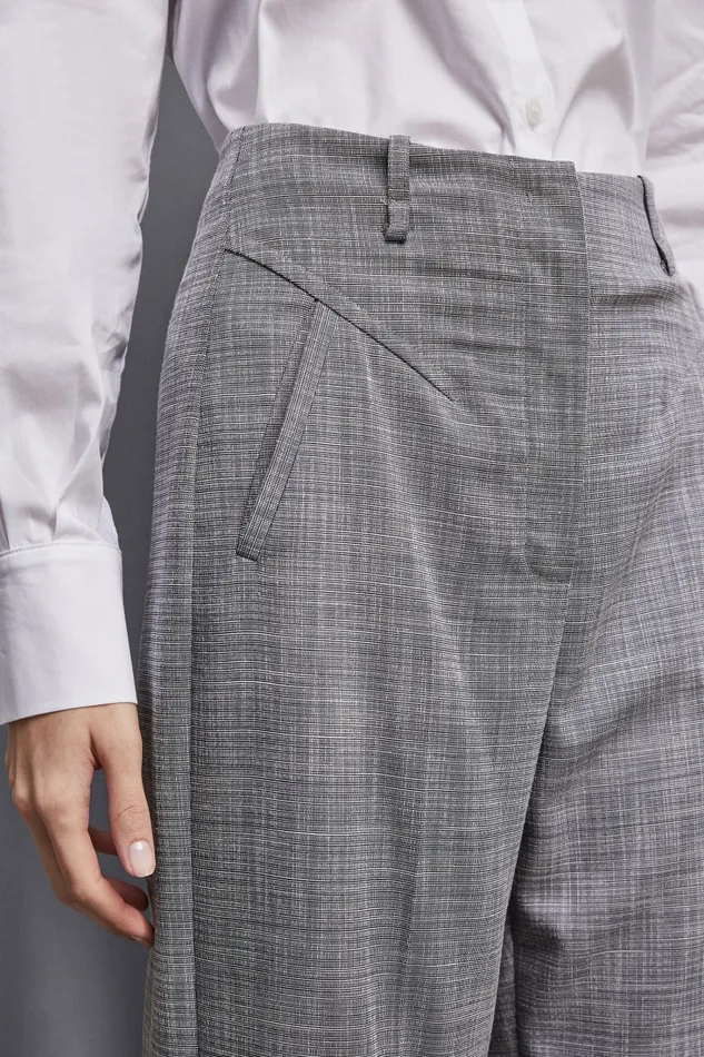 Patrizia Pepe Pants and Jeans Essential Palazzo Pants Grey 8211 Women