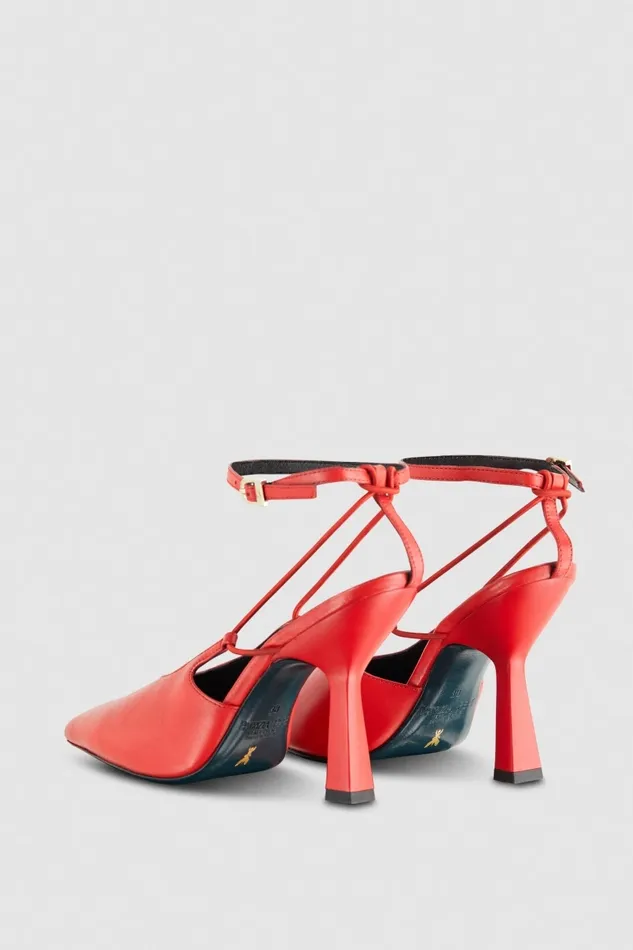 Patrizia Pepe Pumps Astral Buckle Leather Slingbacks Red 8211 Women