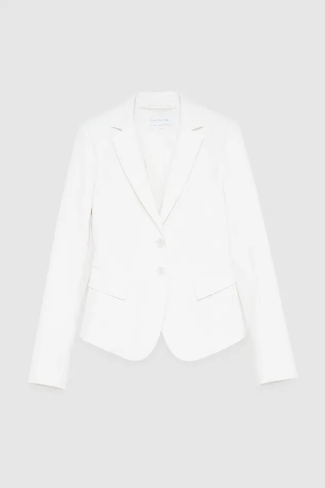 Patrizia Pepe Tailleur 2Button Slim Jacket White 8211 Women