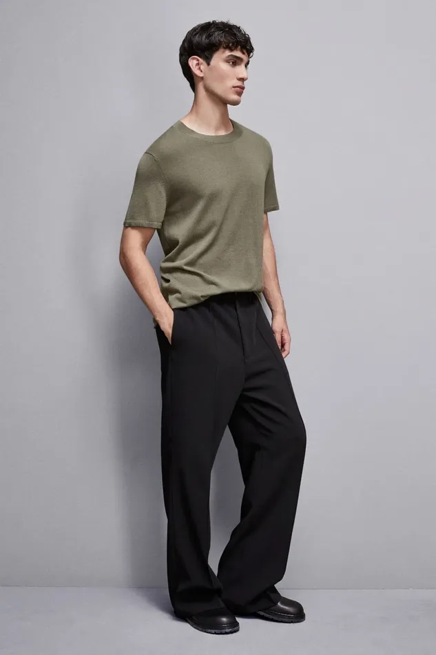 Patrizia Pepe Tops and Shirts TShirt Boxy In Knit Green 8211 Men