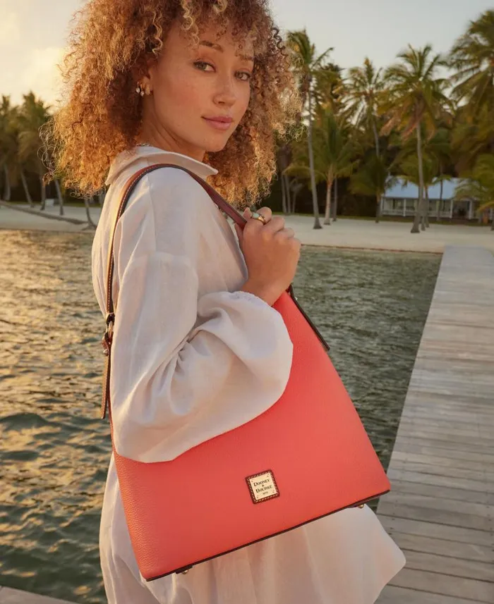 Pebble Grain Hobo Caramel Woman Dooney and Bourke Shoulder Bags Pebble Grain Hobo Caramel Woman Dooney and Bourke Shoulder Bags