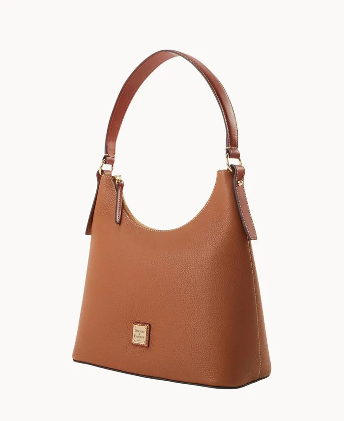 Pebble Grain Hobo Caramel Woman Dooney and Bourke Shoulder Bags Pebble Grain Hobo Caramel Woman Dooney and Bourke Shoulder Bags