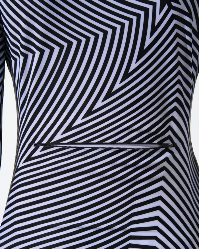 Perfect Moment Warped Star Compression Base Layer Top Warped Star Print Women Base Layers