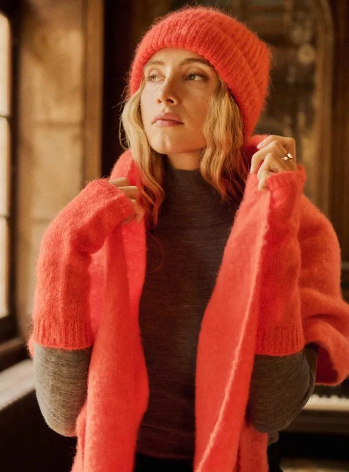 Petite Mendigote Jackets and Coats Alison Beanie Red 8211 Women