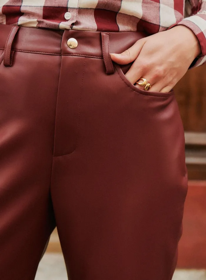 Petite Mendigote Pants Fw24 Pantalon Phoebe Bordeaux 8211 Women