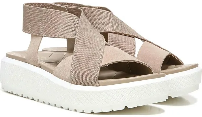 Platform Women Franco Sarto Franco Niko Platform Sandal Summer Beige Suede