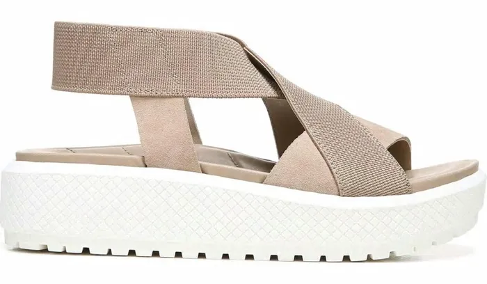 Platform Women Franco Sarto Franco Niko Platform Sandal Summer Beige Suede