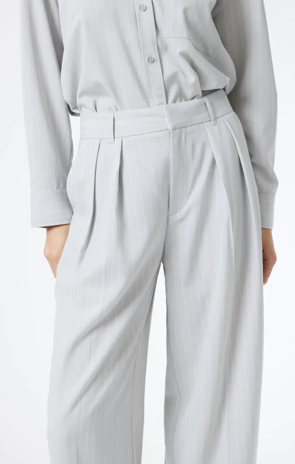Pleated Wide Leg Pants In Pin Stripe Women Mavi Jeans Pants Pleated Wide Leg Pants In Pin Stripe Women Mavi Jeans Pants