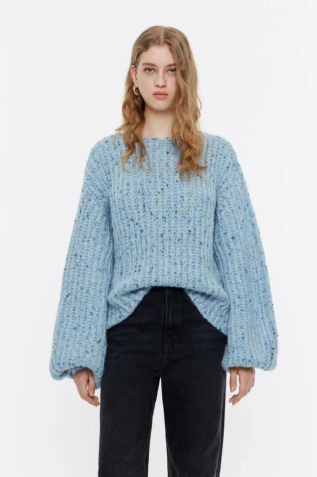 Pull Oversize Bleu Clair Light Blue Women Bimba Y Lola Knitwear