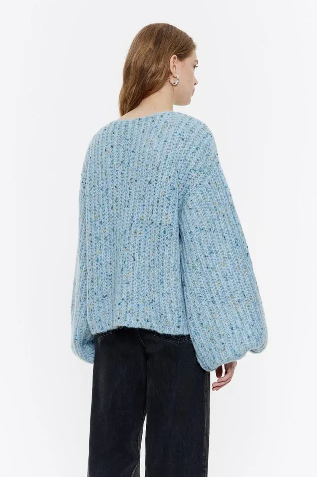Pull Oversize Bleu Clair Light Blue Women Bimba Y Lola Knitwear Pull Oversize Bleu Clair Light Blue Women Bimba Y Lola Knitwear
