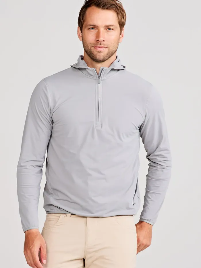 Quarter Zips Men Tasc Performance Stratford Performance Quarter Zip Hoodie