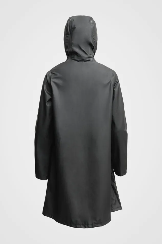 Raincoats Women Stutterheim Mosebacke Lightweight Zip Raincoat Black