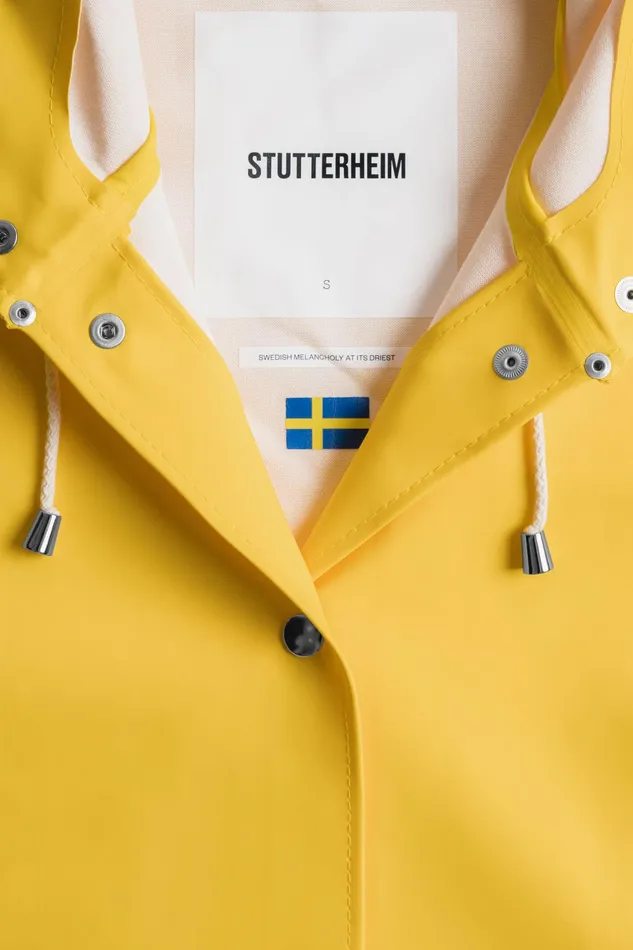 Raincoats Women Stutterheim Mosebacke Raincoat Yellow