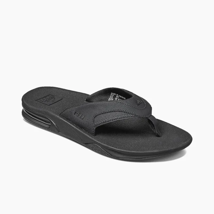 Reef Flip Flops Fanning All Black 8211 Men Reef Flip Flops Fanning All Black 8211 Men