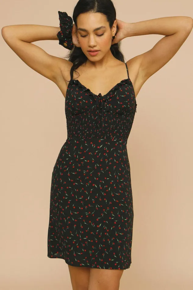 Rouje ANDRIA Dress Mini Tulipe Noir Women Dresses