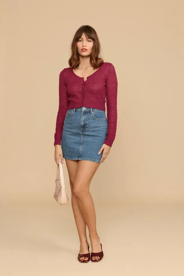Rouje GABRIELLA Sweater Burgundy Women Knits