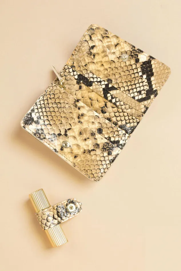 Rouje KIKI Wallet Python Naturel Women Small Leather Goods