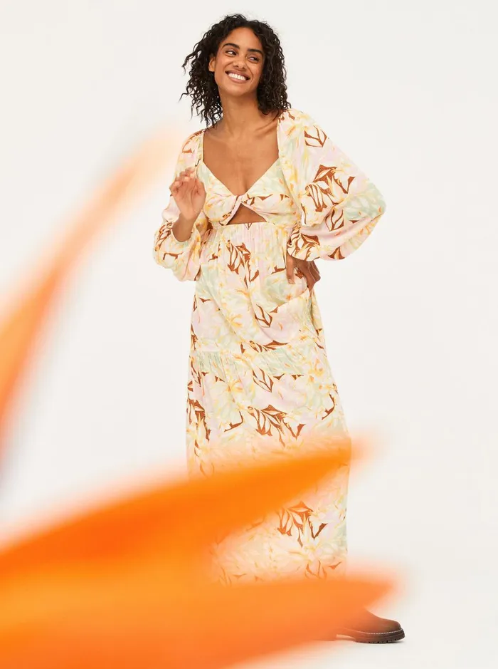 Roxy Dresses On Holiday Maxi Dress Quiet Green Coast 2 Coast 8211 Women