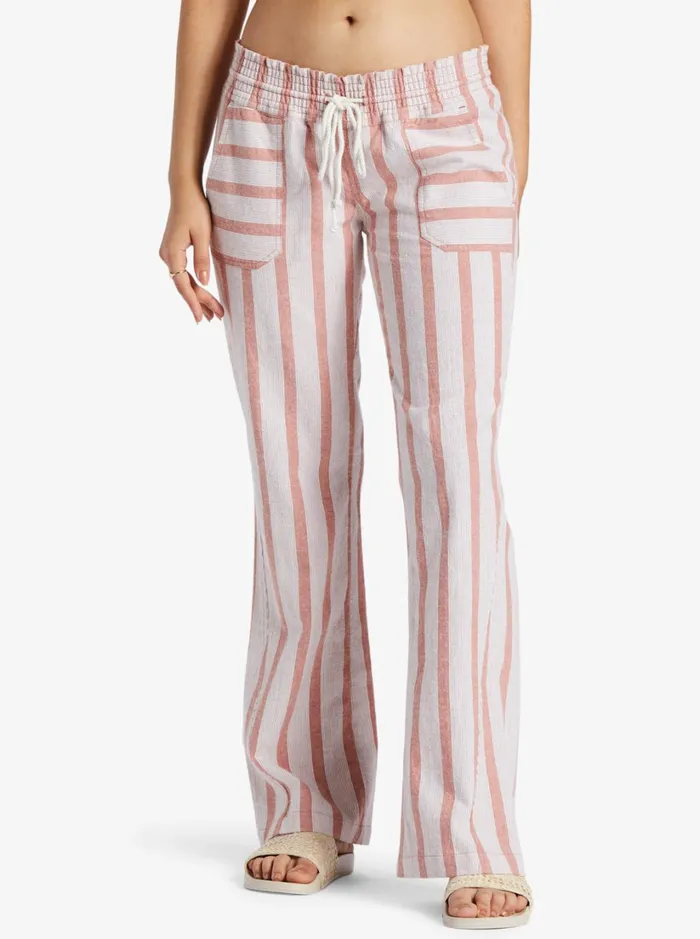 Roxy Pants and Jeans Oceanside Flared Pants Cedar Wood Bonzer Bico Stripe 8211 Women Roxy Pants and Jeans Oceanside Flared Pants Cedar Wood Bonzer Bico Stripe 8211 Women