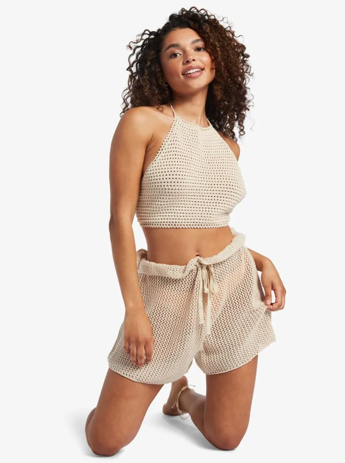 Roxy Shorts Island Hopper Crochet Shorts Tapioca 8211 Women