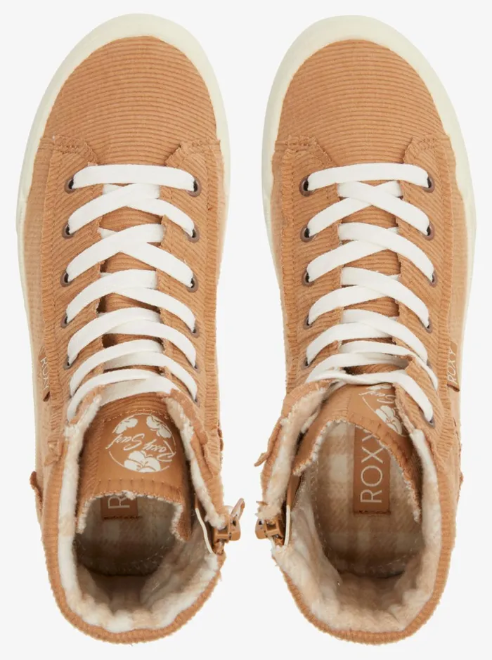 Roxy Sneakers Roxy Rae MidTop Shoes Tan 8211 Women