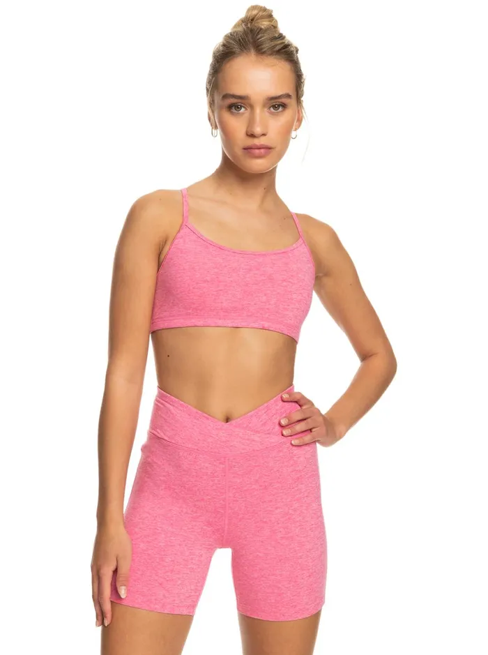 Roxy Sports Bras Everyday Sports Bra Shocking Pink Heather 8211 Women