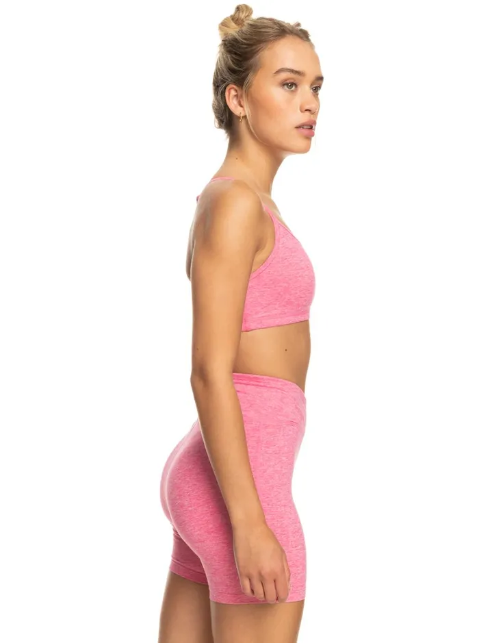 Roxy Sports Bras Everyday Sports Bra Shocking Pink Heather 8211 Women