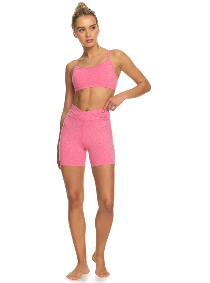 Roxy Sports Bras Everyday Sports Bra Shocking Pink Heather 8211 Women