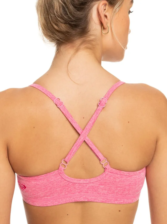 Roxy Sports Bras Everyday Sports Bra Shocking Pink Heather 8211 Women