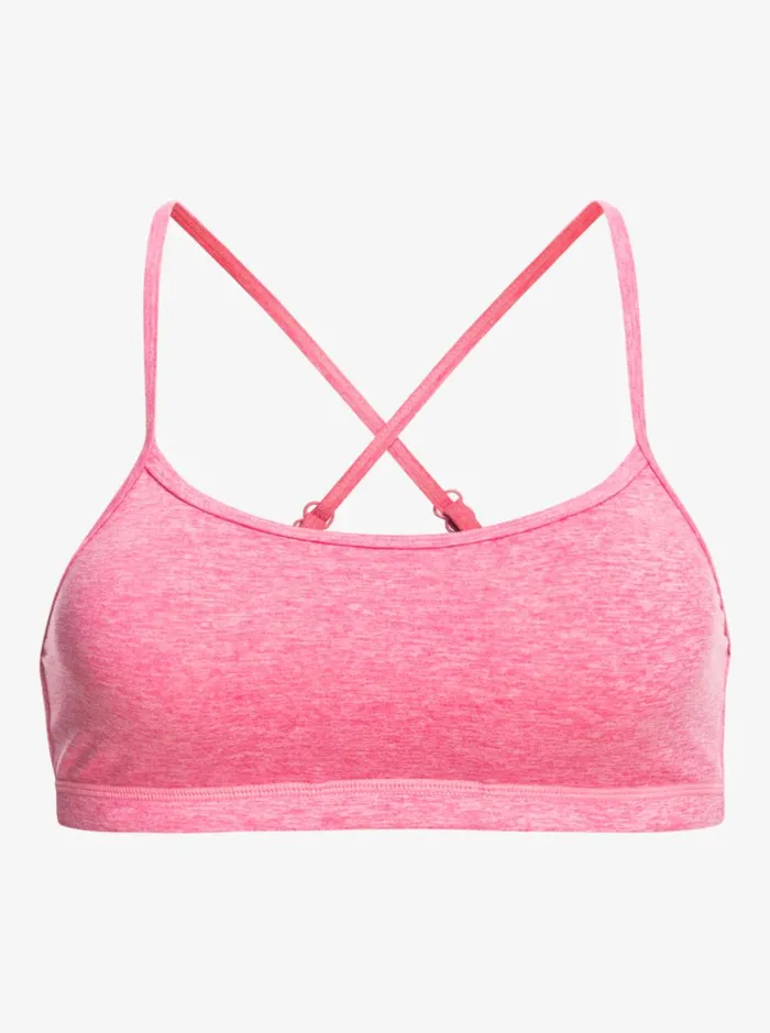 Roxy Sports Bras Everyday Sports Bra Shocking Pink Heather 8211 Women