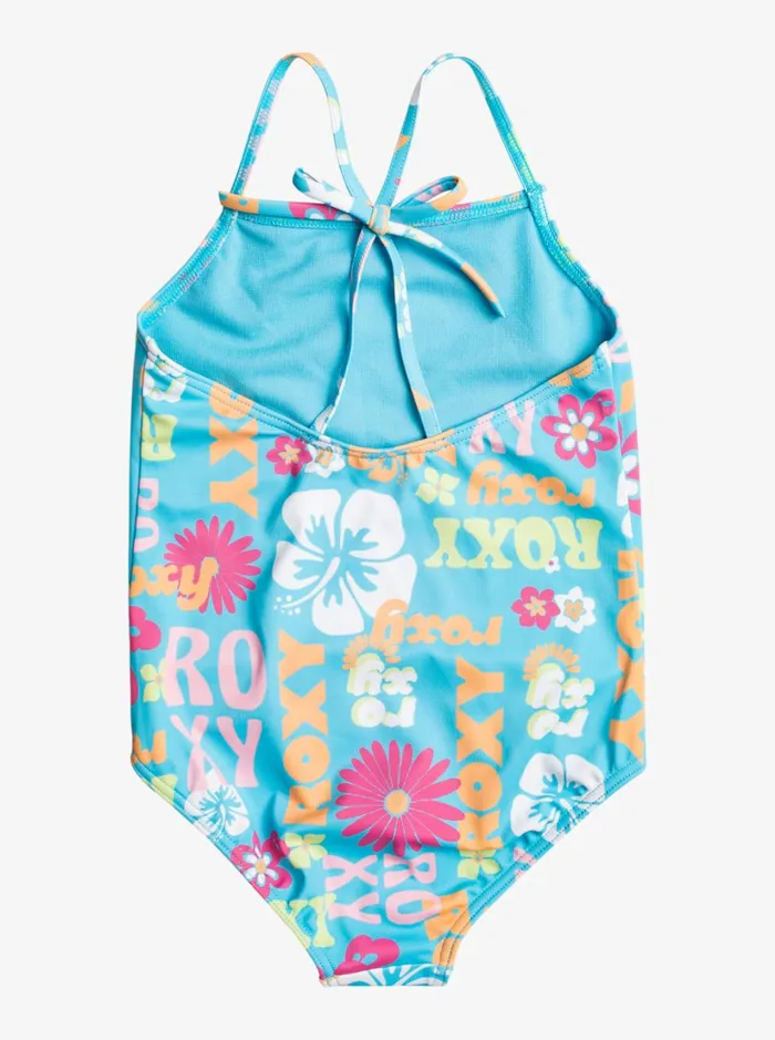 Roxy Swim Girl039s 416 Flower Vintage Power OnePiece Swimsuit For Girls Bachelor Button Groovy Girl 8211 Women