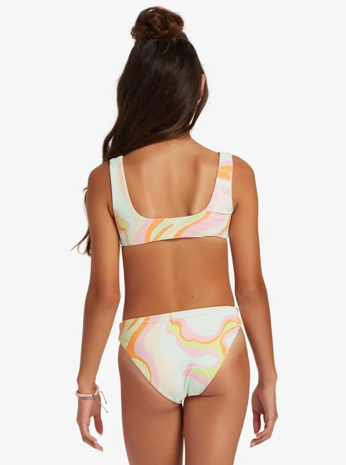 Roxy Swim Girl039s 416 Hibiscus Reversible Two Piece Bikini Set For Girls Ambroisia Hibiscus Hype 8211 Women