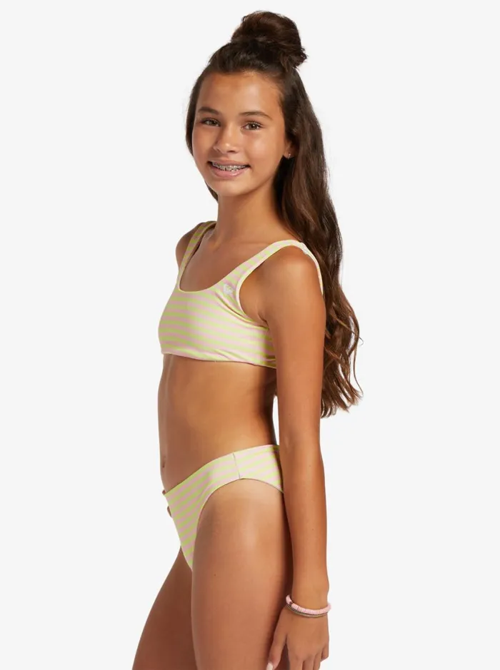 Roxy Swim Girl039s 416 Hibiscus Reversible Two Piece Bikini Set For Girls Ambroisia Hibiscus Hype 8211 Women