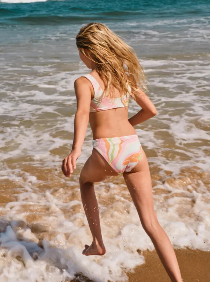 Roxy Swim Girl039s 416 Hibiscus Reversible Two Piece Bikini Set For Girls Ambroisia Hibiscus Hype 8211 Women