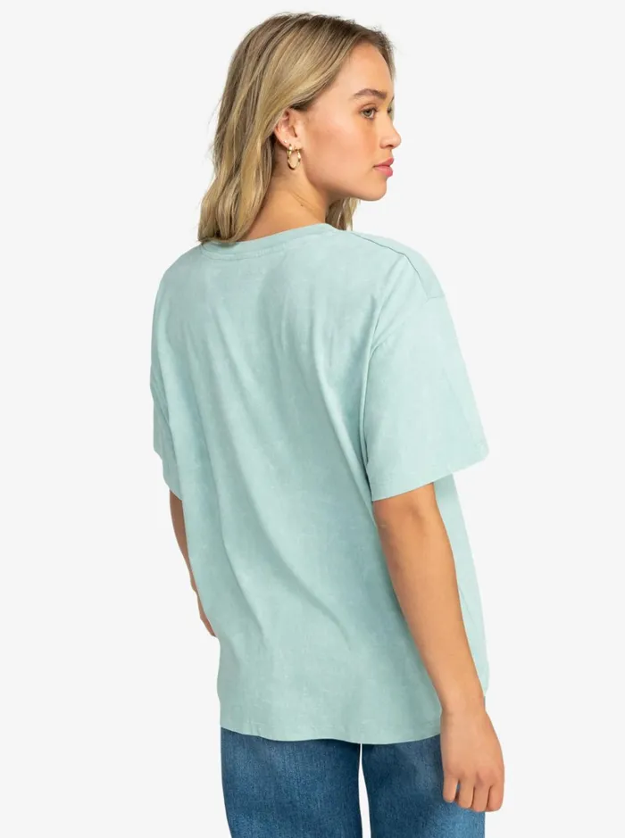 Roxy Tops Girl Need Love A Oversized TShirt Blue Surf 8211 Women