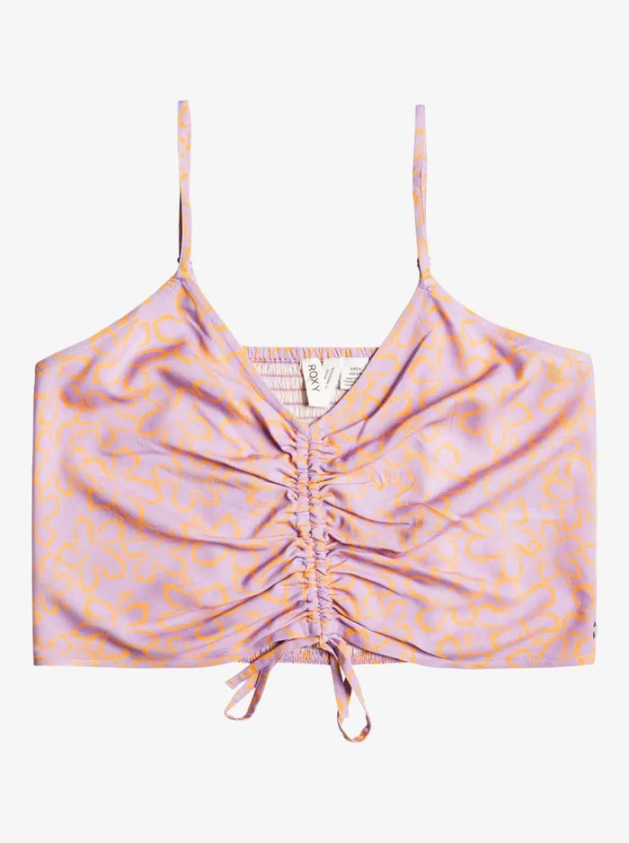 Roxy Tops Vibrant Light Strappy Crop Top Mock Orange Hawaiianheat 8211 Women