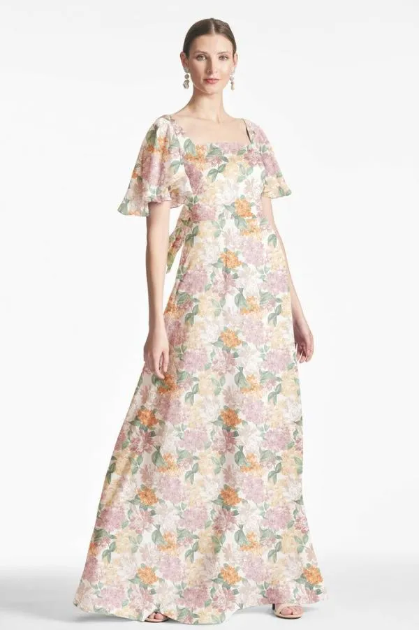 Sachin and Babi Aurora Gown 8211 Antique Bouquet Antique Bouquet Women Plus Sizes