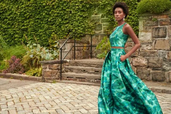 Sachin and Babi Lexie Top 8211 Emerald Watercolor Floral Emerald Watercolor Floral Women Tops and Blouses